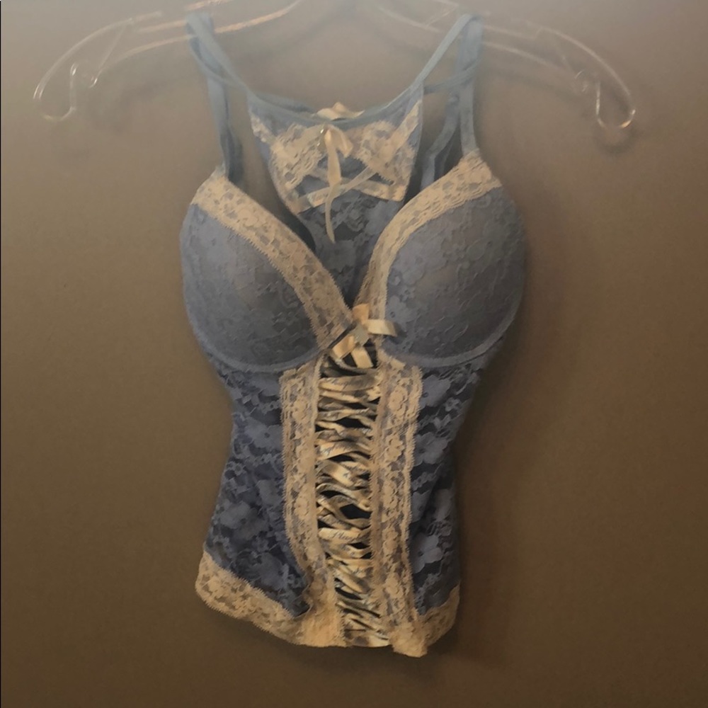 Playboy Push Up Corset and Panty Set